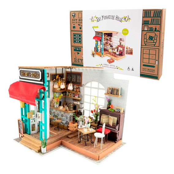 Cafetería De Simon Miniatura Puzzle 3d Robotime