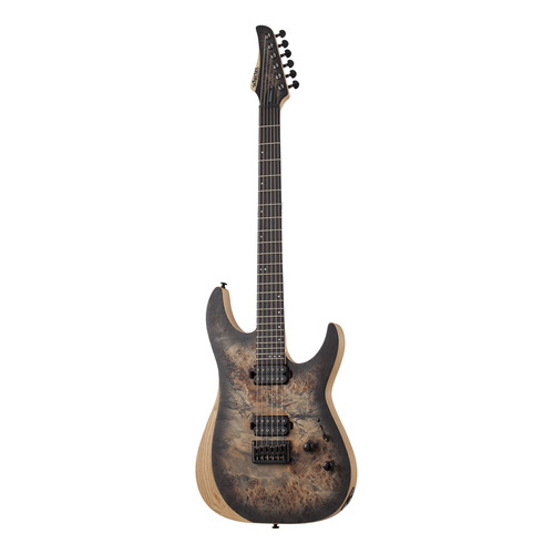 Guitarra eléctrica Schecter Reaper-6 de fresno 2019 satin charcoal burst satin con diapasón de ébano