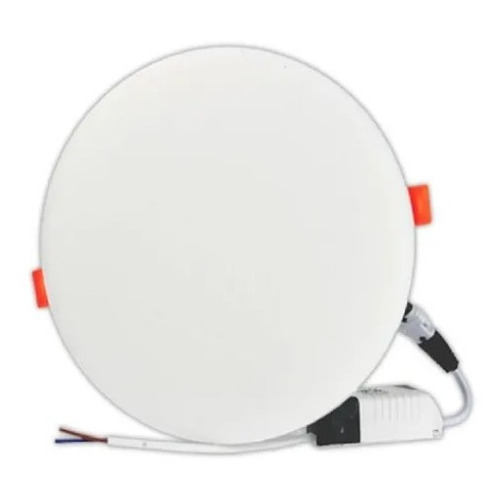 Luminario Plafon Led Para Empotrar 12w Circular S11w12eb Color Blanco