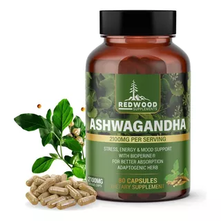 Ashwagandha Organica 2100mg Combatir El Estrés