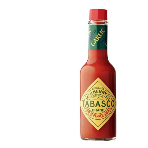 Salsa Picante Tabasco Garlic 60ml Ajo Suave Pimiento Rojo