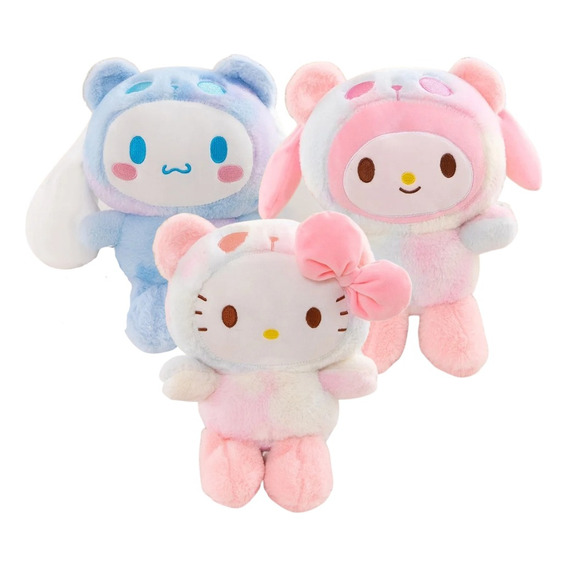 Peluche De Sanrio, Paquete De 3, Cinnamoroll Melody Kuromi