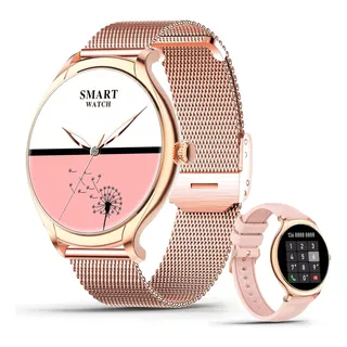 Reloj Inteligente Smartwatch Dt88 Pro Gold Rose Oximetro