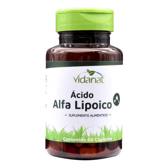 Acido Alfa Lipoico 60 Cápsulas Vidanat Suplemento Alimen Sabor Sin sabor