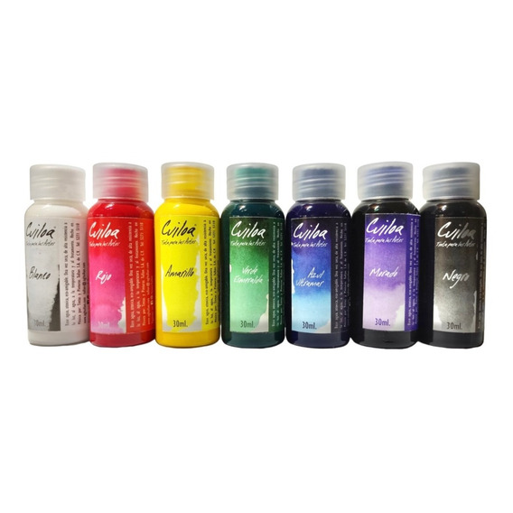 7 Piezas Tinta Cuiloa 30ml