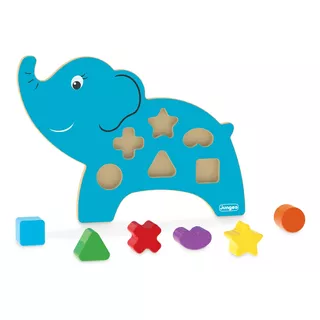 Brinquedo Didático Educativo Pedagógico Montessori - Junges Cor Elefante