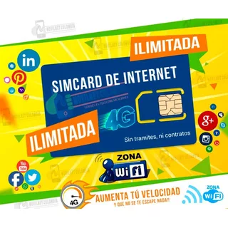 Simcard Datos Ilimitados Cobertura De Tigo