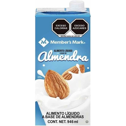 Bebida De Almendras Member's Mark 6p/946m