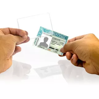 Proteção Cnh Documento Habilitação Acrilico - Kit 100 Pçs