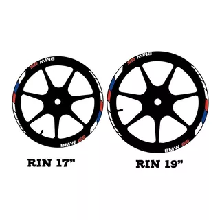 Stickers Cintas Reflejantes Para Rin De Moto Bmw Gs Vinil