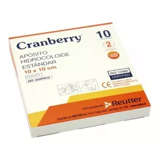 Apósito Hidrocoloide Estándar 10x10 - Caja 10 Uni. Cranberry