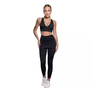 Conjunto Legging Saia Calça Tapa Bumbum + Top Bojo Academia