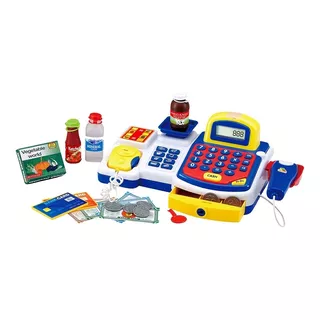 Caixa Registradora Infantil Azul Dmt3816 - Dm Toys