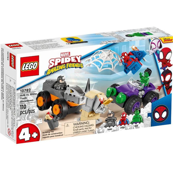 Lego Spiderman Hulk Y Rhino 110 Piezas Marvel Febo