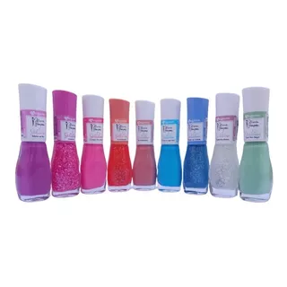 Esmalte Maria Pomposa Kit C/9 Coleção Eu Sobrevivi 15free Cor 9 Cores