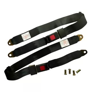 Pack X25 Cinturones De Seguridad Universal Estandar 2 Puntos