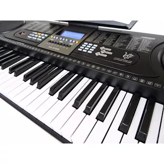 Teclado Musical Arranjador - 61 Teclas Hk 2106 - Lcd+ Fonte