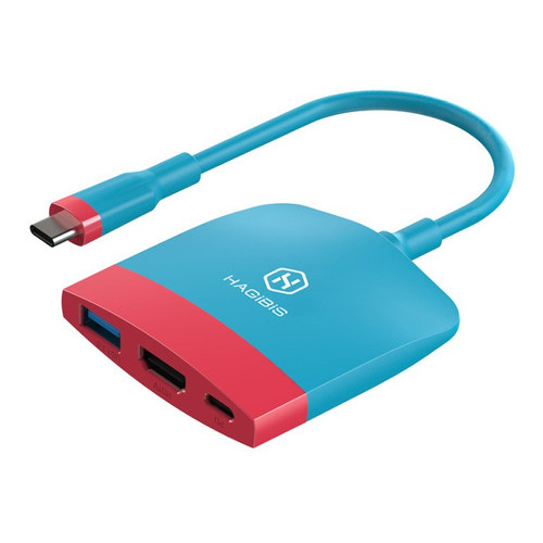 Adaptador Hub Hagibis Dock Portátil 4k Para Nintendo Switch