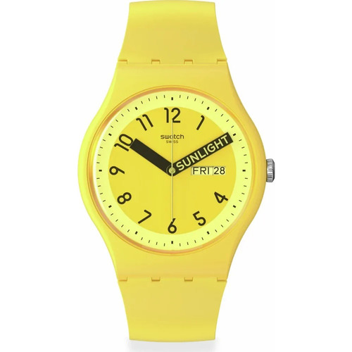 Reloj Swatch Proudly Yellow De Silicona Amarillo So29j702
