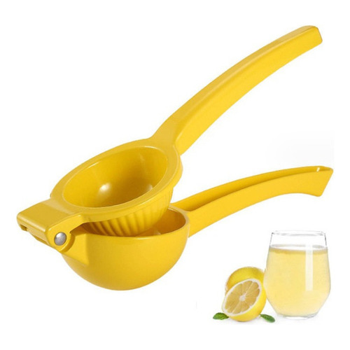 Exprimidor de limón manual amarillo