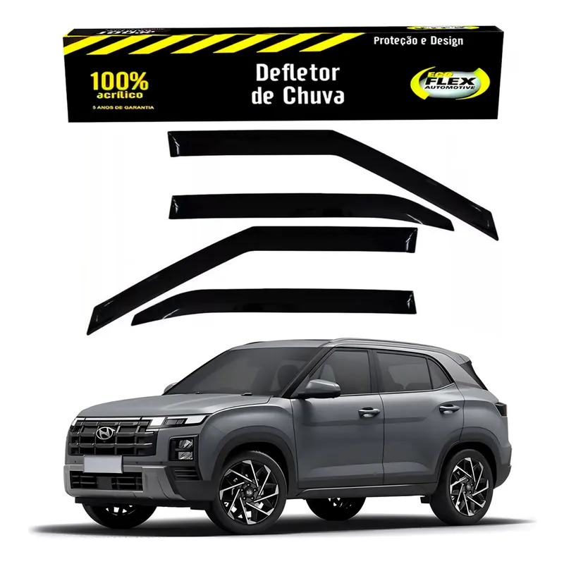 Jogo Defletor Calha Chuva Creta 1.0 2024 A 2025