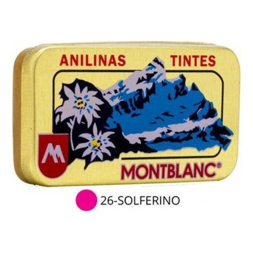 Pack 3 Anilinas Montblanc® Cajita Dorada Color 24. Plomo Pack 3