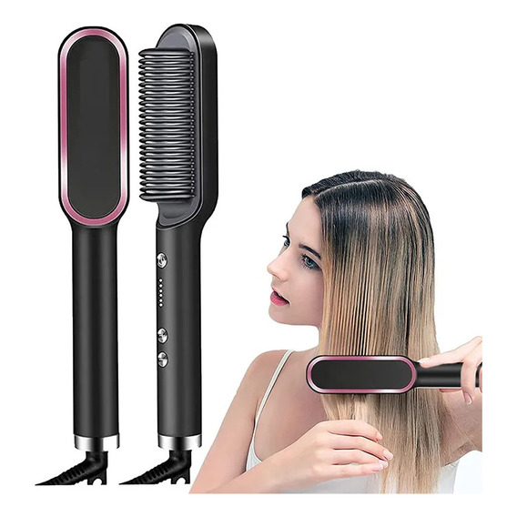 Cepillo Alisador Iónico Para Cabello Peine Profesional