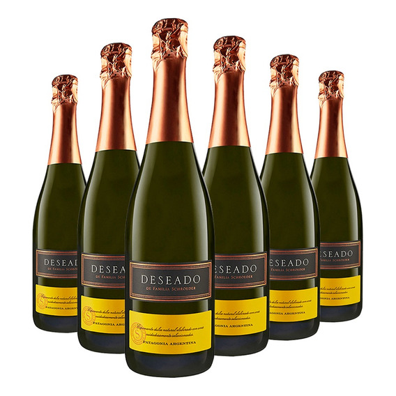 Champagne Deseado Dulce Natural 6x750 Ml Familia Schroeder