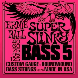 Encordoamento Ernie Ball Baixo 5 Cordas Super Slinky 40/125