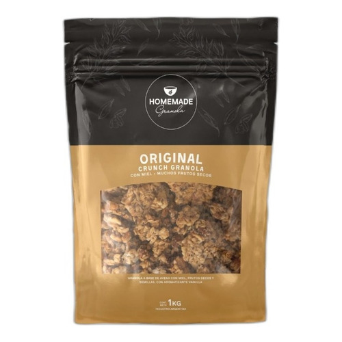 Granola Homemade Original Crunch X 1 Kg avena, miel con Frutos Secos