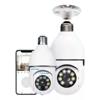 Camara Bombillo Ip Wifi Inalambrica Robotica Seguridad 360