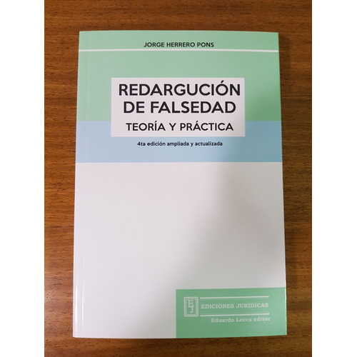 Redargucion De Falsedad - Herrero Pons, Jorge