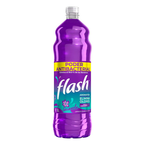 Limpiador Multiusos Líquido Flash Lavanda 1l