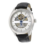 Brooklyn Pierrepont Skeleton Mens Automatic Silver Dial Relo