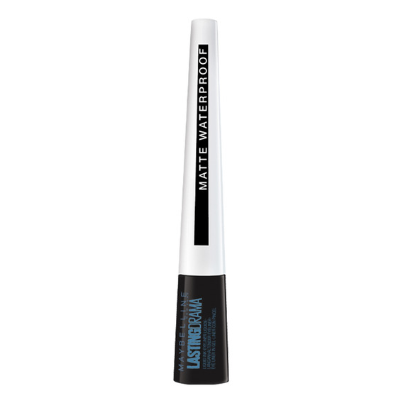 Delineador De Ojos Líquido Maybelline Lasting Drama Wtp Color Negro Efecto Mate