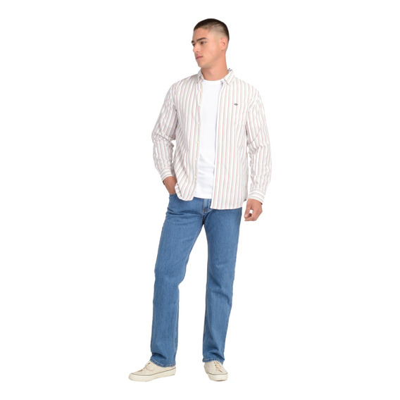 Camisa Hombre Woven Refine Regular Fit Blanco Dockers