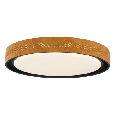 Plafón Led 36w Cct Switch Ø49cm Simil Madera Negro L5836 Mks Madera Negro