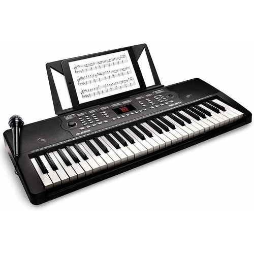 Alesis Melody 54 - Teclado Piano Electrico Con 54 Teclas, A Color Negro 110V/220V