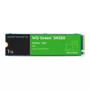 Disco Sólido Interno Western Digital Wd Green Sn350 Wds100t3g0c 1tb Verde