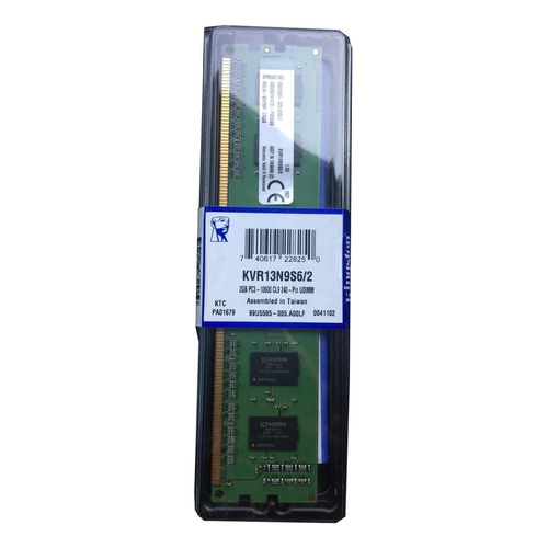 Memoria RAM ValueRAM  2GB 1 Kingston KVR13N9S6/2