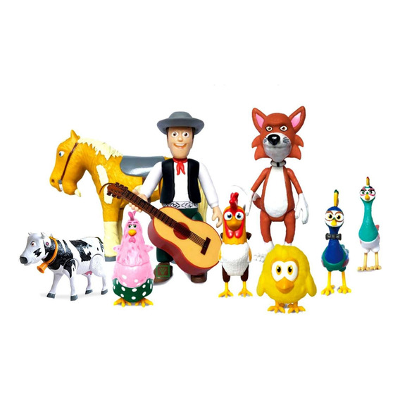 Set De Figuras Toy Articulables La Granja De Zenón 10 Piezas