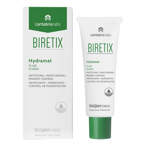 Biretix Hydramat 50ml Cantabria Labs Fluido Ligero Momento de aplicación Día Tipo de piel Mixta