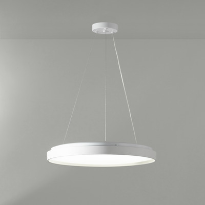 Colgante Led York Blanco Control Remoto 45w Moderno Lk