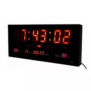 Reloj Pared Digital Led Alarma Calendario Temperatura Fecha