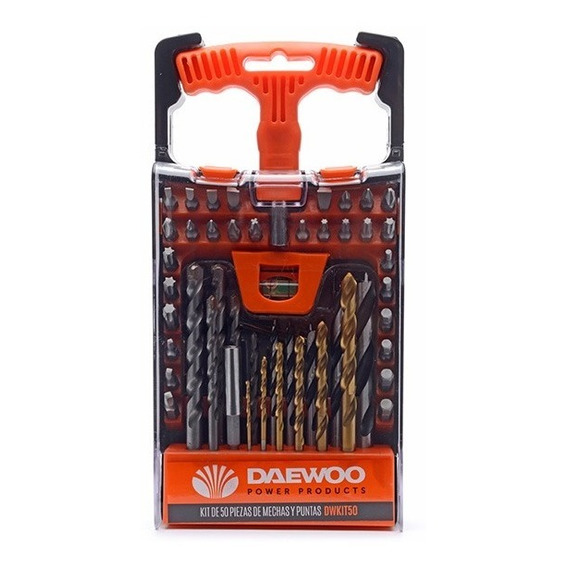 Juego Set Kit Mechas Puntas Nivel Destornillador Daewoo 50pc