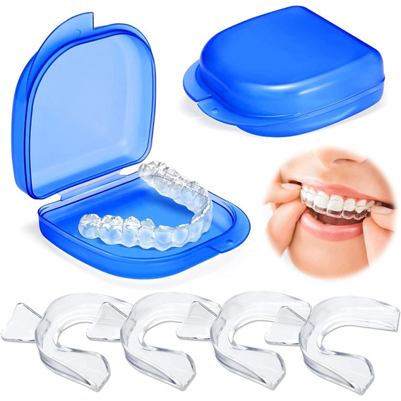 Set 4 Guarda Dental Moldeable Desgaste Bucal Anti Bruxismo 