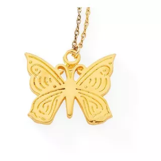 Collar Mariposa 2002-09 Chapa De Oro