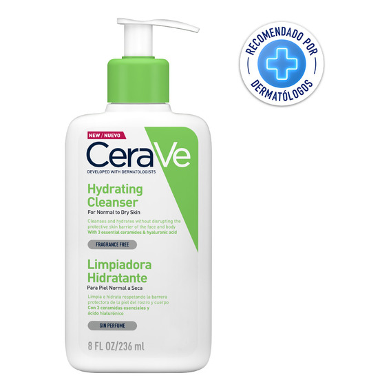 Limpiadora Hidratante Cerave Piel Normal A Seca 236 Ml