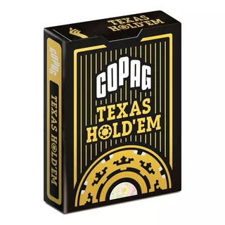 Juego De Cartas Póker Copag Texas Hold'em Color Dorado