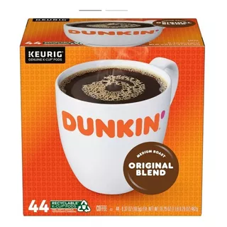 Keurig Café Dunkin Donuts Original Blend K-cup 44 Pods